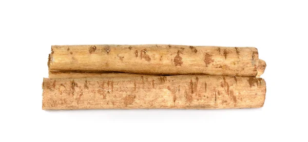 흰 배경에 고립되어 있는 부르크 족의 뿌리 — 스톡 사진