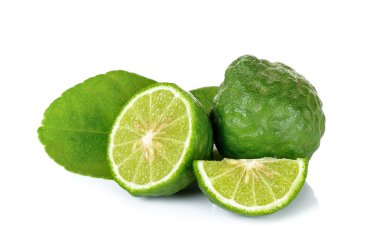 Beyaz arka plan üzerinde izole bergamot