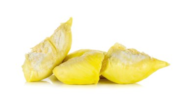 Durian beyaz arkaplanda izole edildi