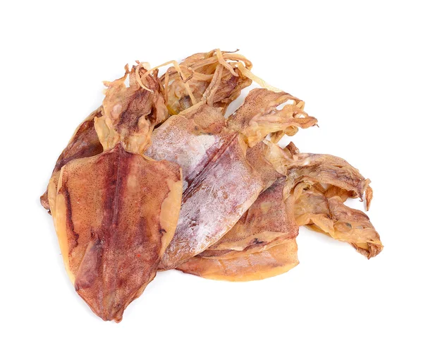 Dried squid isolated on white background — Stock Photo, Image