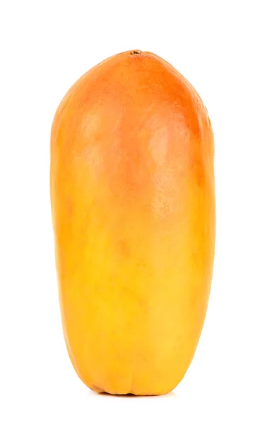 在白色背景上孤立的成熟木瓜 — 图库照片