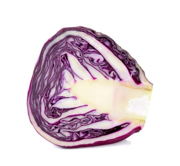 Red cabbage isolated on the white — Stock Photo, Image