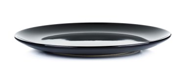 Siyah plaka beyaz arkaplanda izole edildi