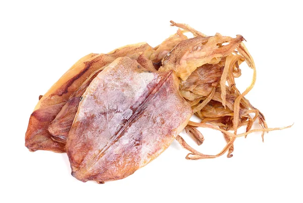 Dried squid isolated on the white background — Stock Photo, Image