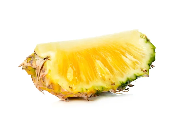 Scheibe Ananas isoliert — Stockfoto