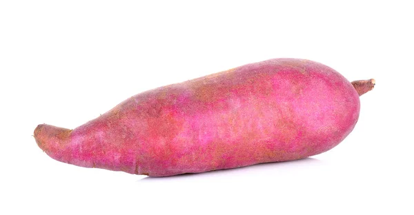 Zoete aardappel geïsoleerd op de witte achtergrond — Stockfoto
