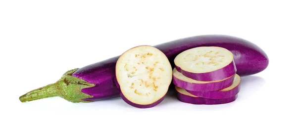 Lila aubergine isolerade — Stockfoto