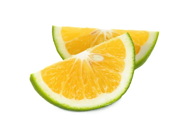 Slice Citrus sinensis isolated — Stock Photo, Image