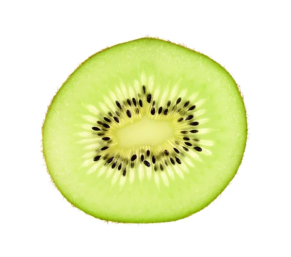 Slice kiwi fruit isolated on a white background — Stock Photo, Image