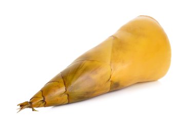 Bambu beyaz arka plan üzerinde izole ateş