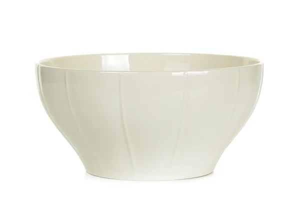 White bowl isolated on the white background — Stock Photo, Image