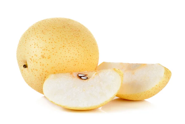 Yellow pear isolated on the white background — Stock Photo, Image