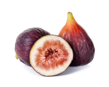 Beyaz arka plan üzerinde izole incir