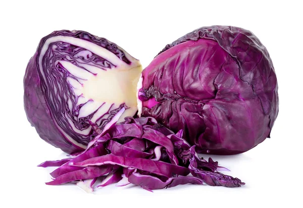 Slice red cabbage isolated on the white background — Stock Photo, Image