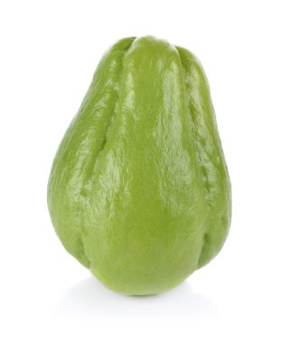 Tay dili acı kavun beyaz arka plan üzerinde