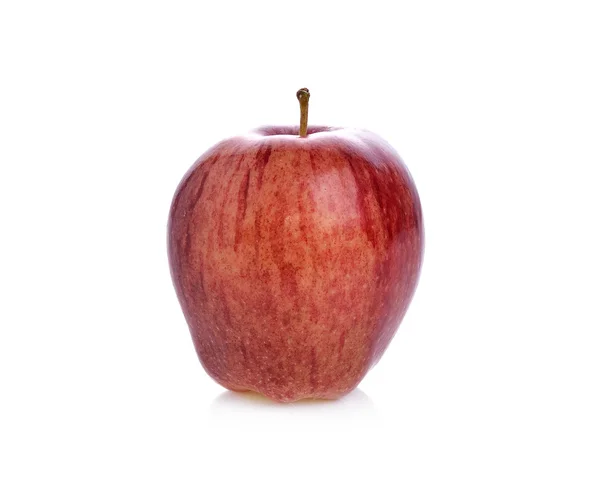 Pomme mûre rouge sur fond blanc — Photo