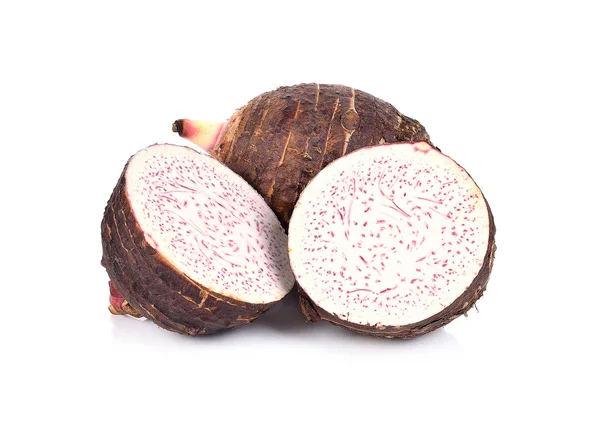 Taro beyaz arkaplanda izole edildi