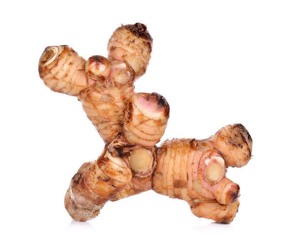 Galangal aislado sobre fondo blanco — Foto de Stock