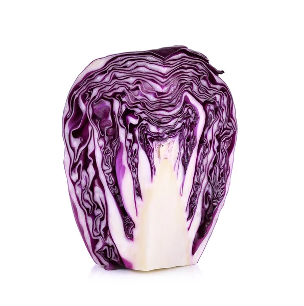 Fresh Purple cauliflower isolated on white background — Stock Photo, Image