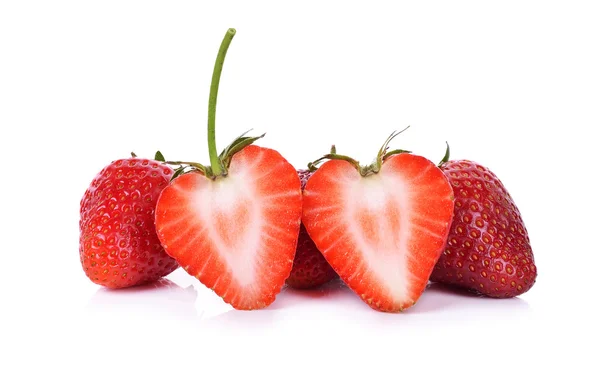 Fresas aisladas sobre fondo blanco — Foto de Stock