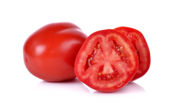 컷된에 고립 된 흰색 배경으로 토마토 — 스톡 사진