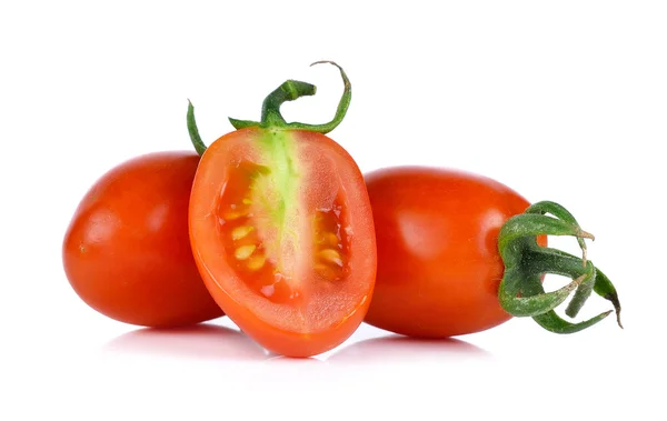Fresh cherry tomatoes isolated on white background — Stock Photo, Image