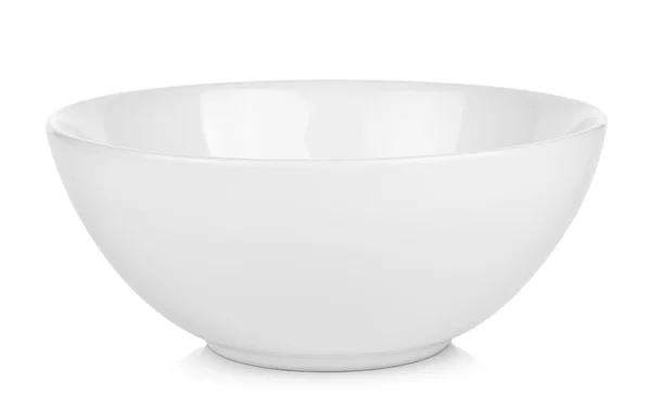 White bowl isolated on white background — Stock Photo, Image