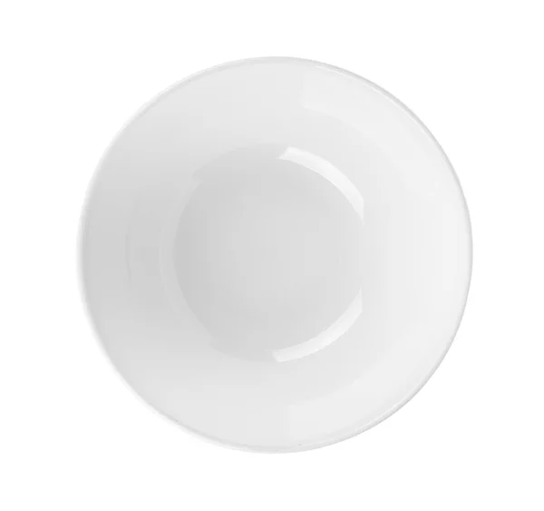 하얀 배경에 분리되어 있는 흰 그릇 — 스톡 사진