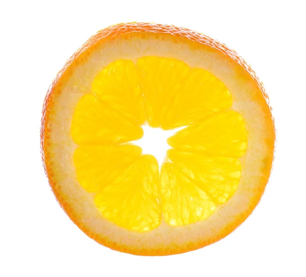 Plaster pomarańczy izolowany na białym tle — Zdjęcie stockowe