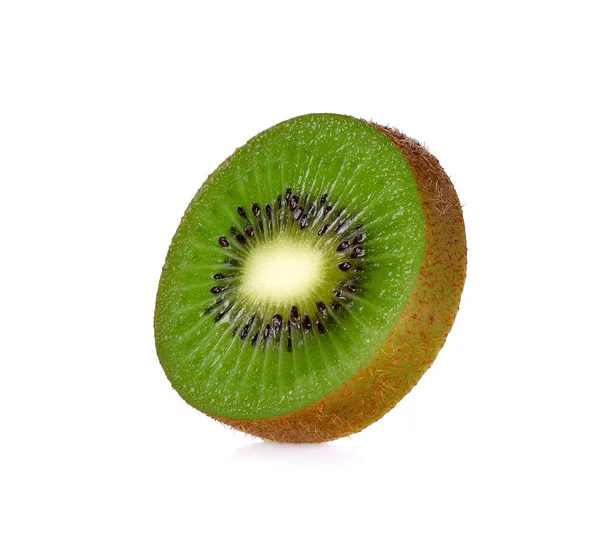 Slice kiwi fruit isolated on a white background — Stock Photo, Image