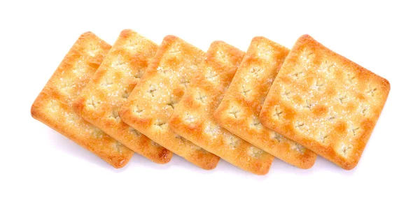 Biscoitos com açúcar isolado no fundo branco — Fotografia de Stock