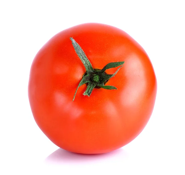 Tomate rouge isolée sur fond blanc — Photo