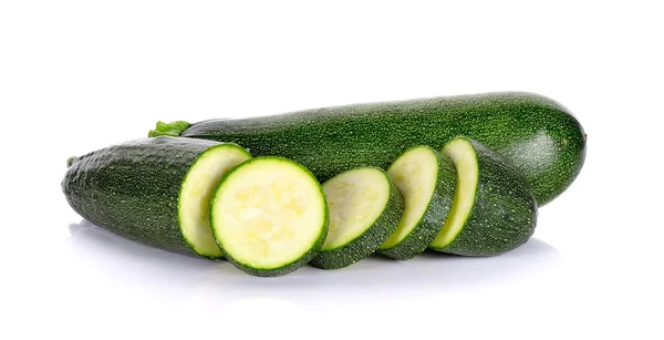 Zucchine zucchine isolate sullo sfondo bianco — Foto Stock