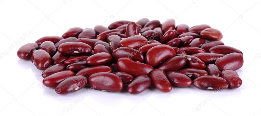 Kidney bean isolated on the white background
