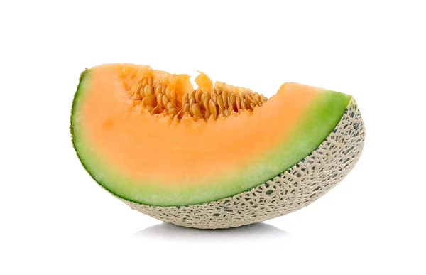 Slices Melon isolated on the white background — Stock Photo, Image