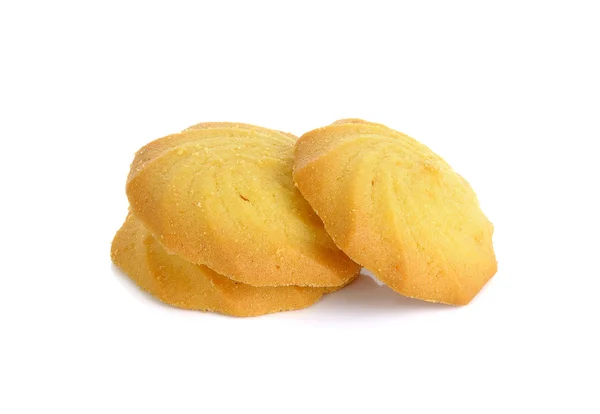 Biscotti isolati sullo sfondo bianco — Foto Stock