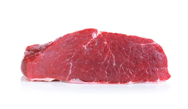 흰색 배경에 고립 된 고기 — 스톡 사진