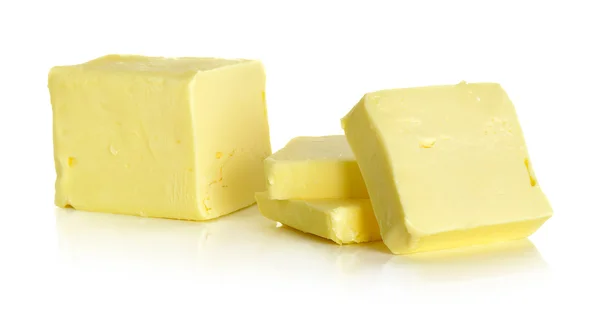 Butter isolated on the white background Stock Picture