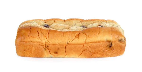 Chleb z porzeczki na białym tle na białym tle — Zdjęcie stockowe