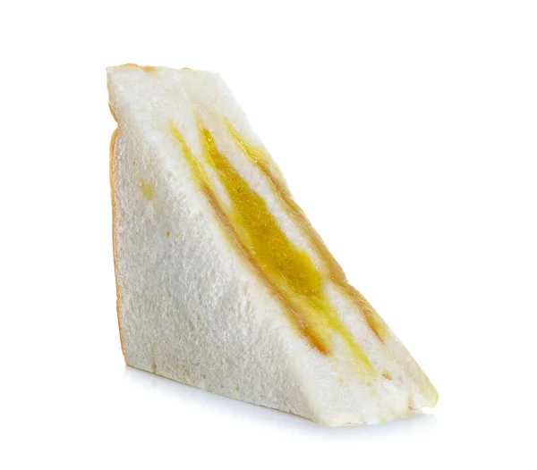 Sanduíche isolado no fundo branco — Fotografia de Stock