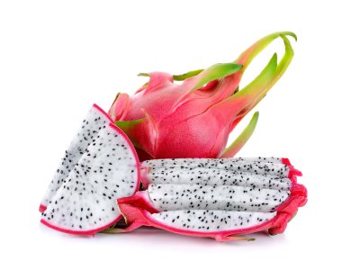 Beyaz arka plan üzerinde izole dragonfruit