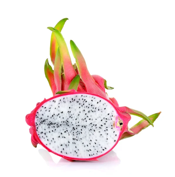 Dragonfruit elszigetelt fehér background — Stock Fotó