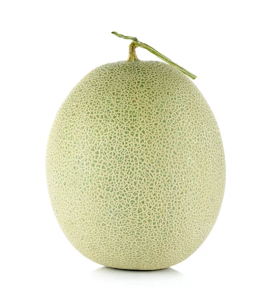 Meloen meloen geïsoleerd op de witte achtergrond — Stockfoto
