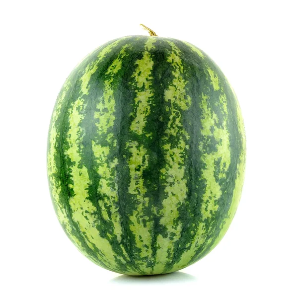Melon wodny izolowany na białym tle — Zdjęcie stockowe