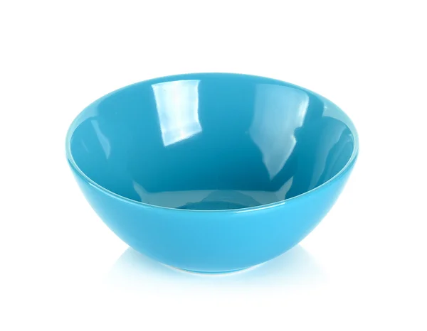 Blue bowl isolated on the white background — Stock Photo, Image