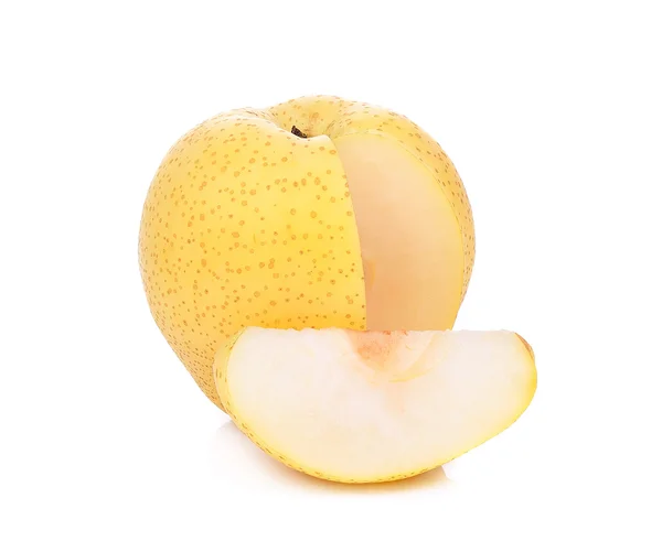 The Yellow pear isolated on a white background — Stock Photo, Image