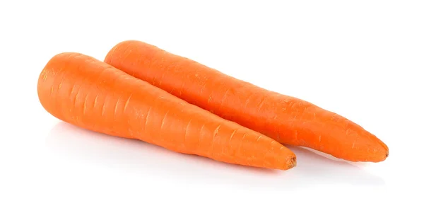 Zanahoria aislada sobre el fondo blanco — Foto de Stock