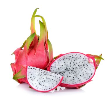 Beyaz arka plan üzerinde izole dragonfruit