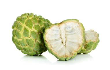 Beyaz arka plan üzerinde izole şeker elma meyve