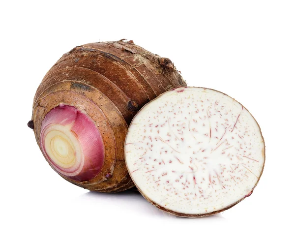 Taro beyaz arka plan üzerinde izole kapatmak